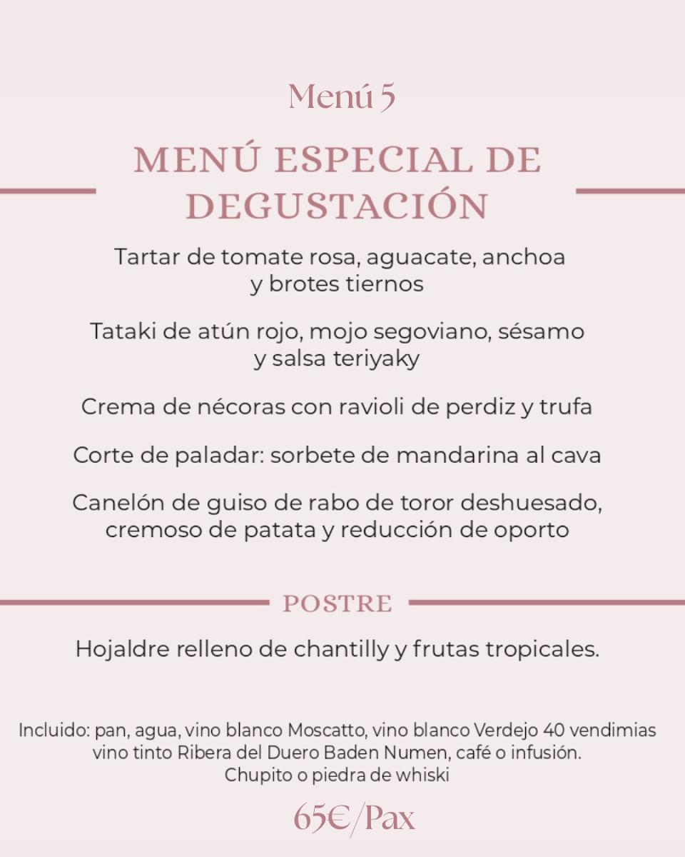 Restaurante El Secreto de San Clemente Photo Menu 3
