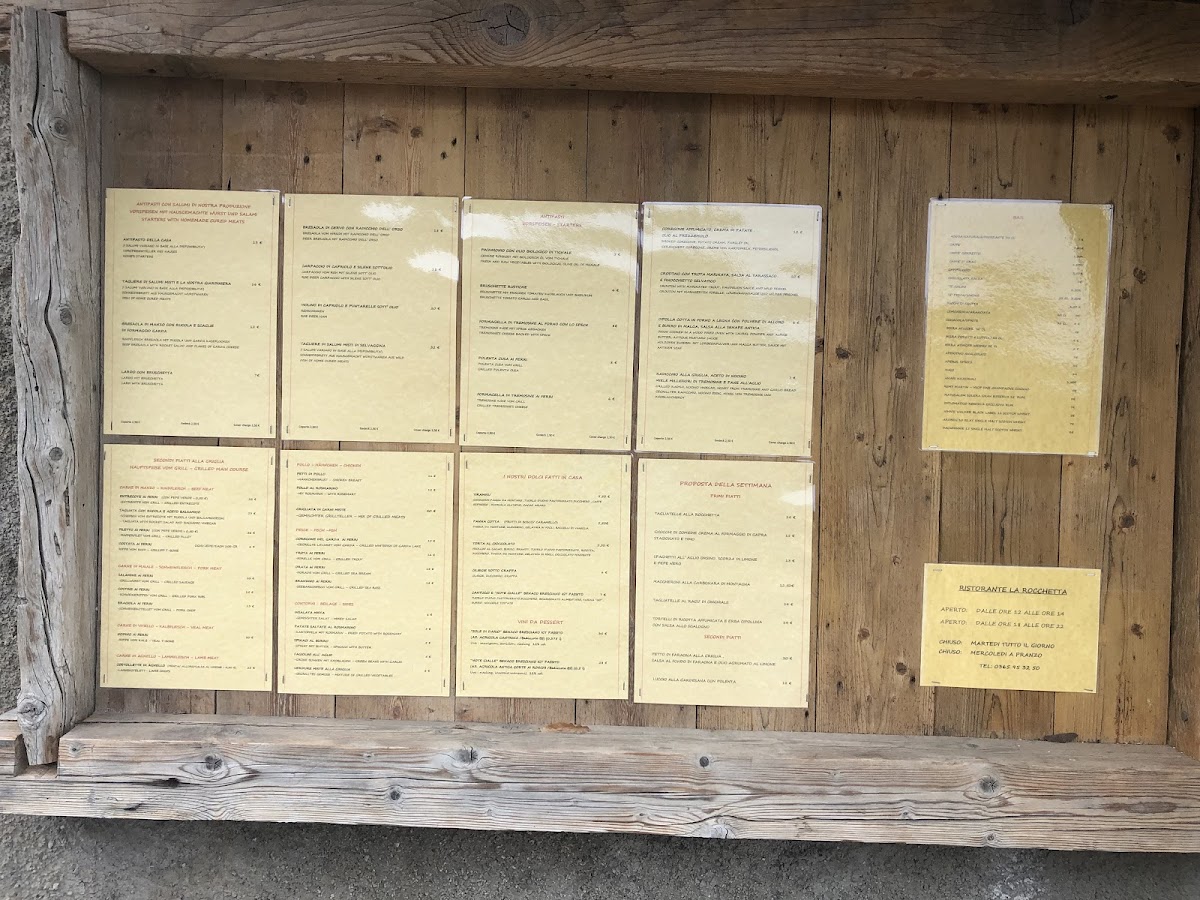 Ristorante La Rocchetta Photo Menu 1