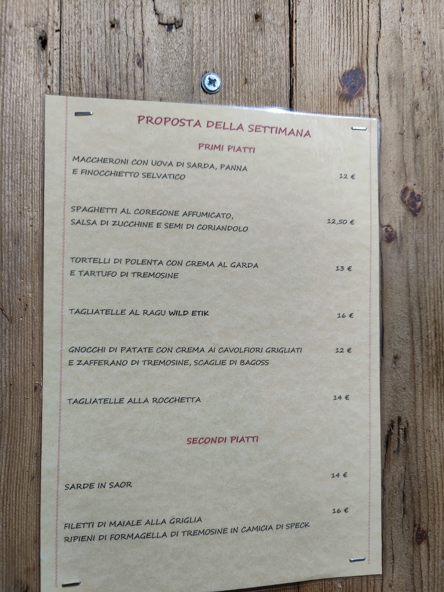 Ristorante La Rocchetta Photo Menu 3