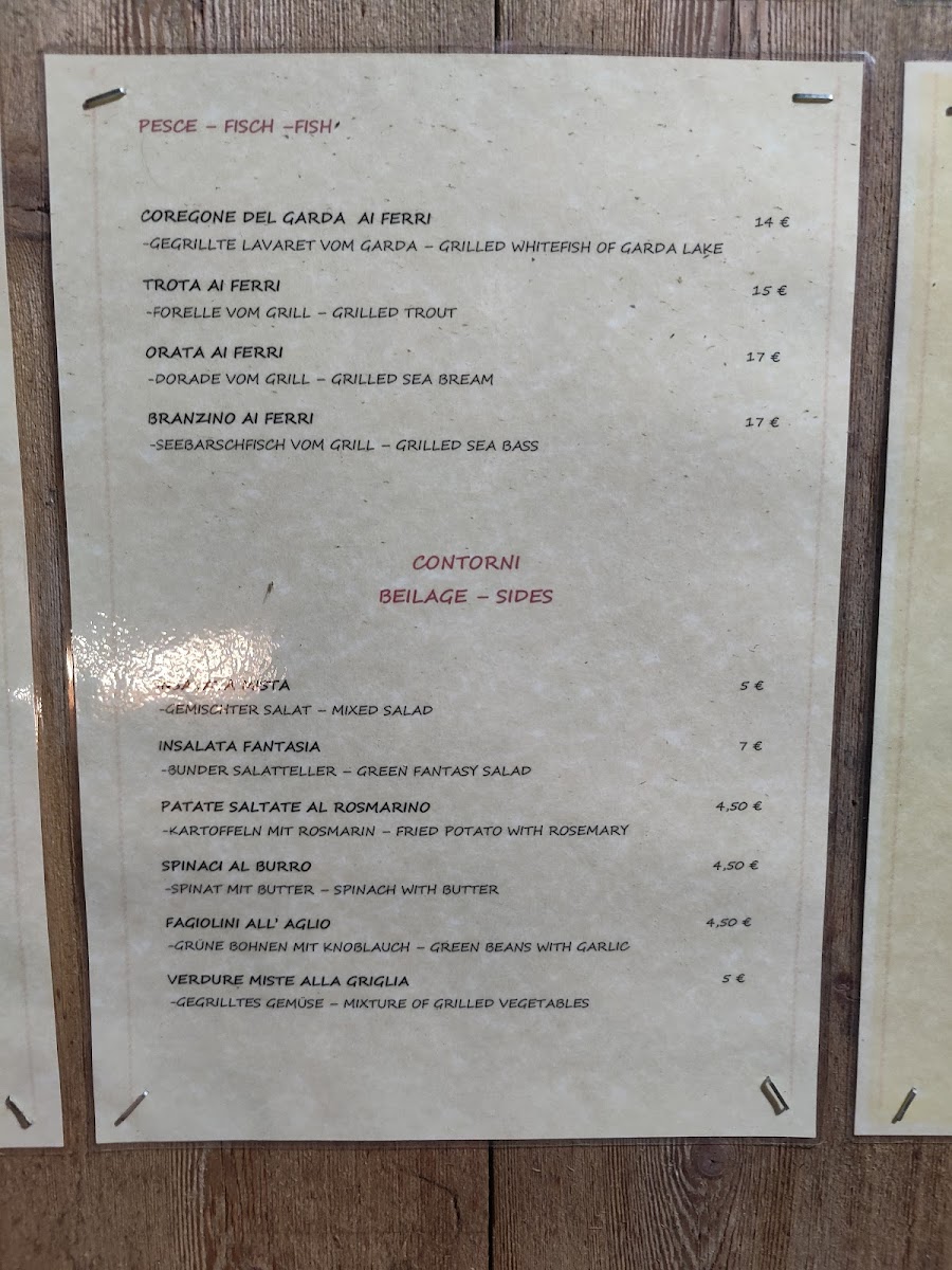 Ristorante La Rocchetta Photo Menu 5
