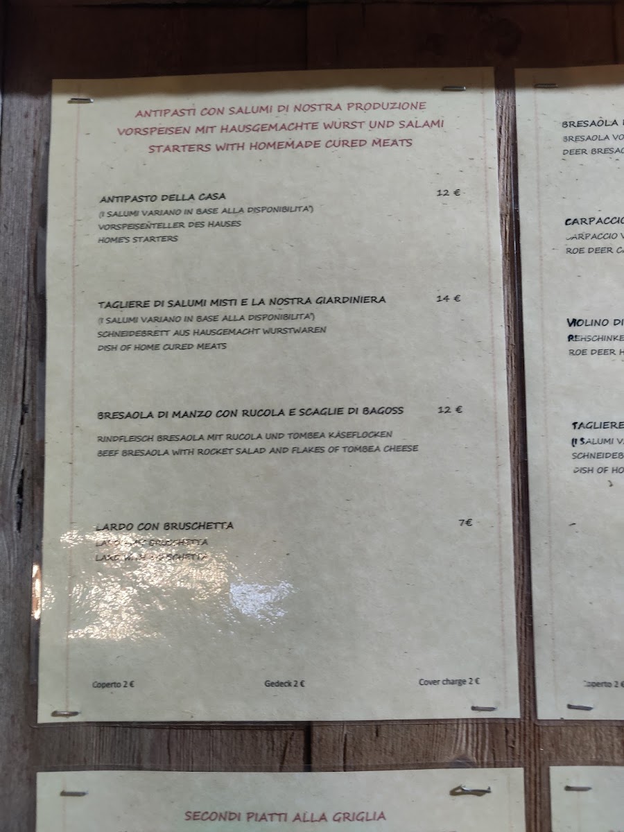 Ristorante La Rocchetta Photo Menu 6