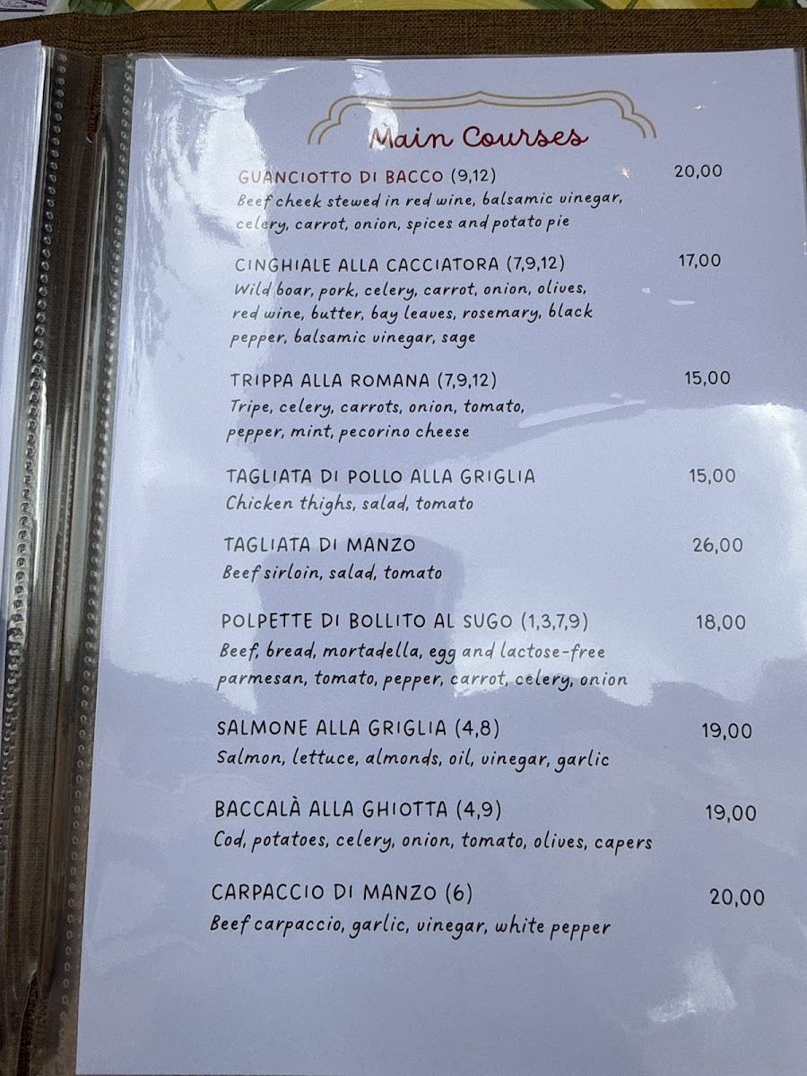 Bacco In Trastevere Photo Menu 8
