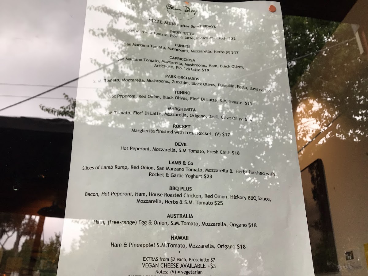 Blue Dog Café. Photo Menu 2