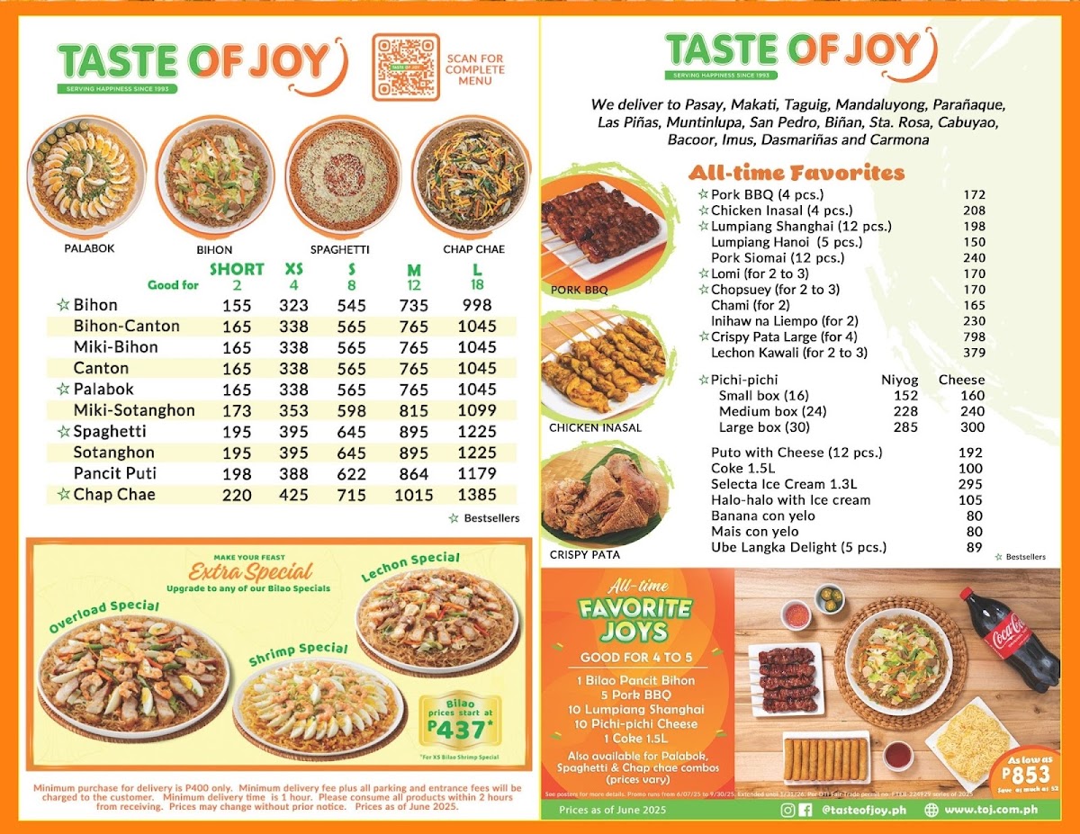 Taste Of Joy Soldiers Photo Menu 6