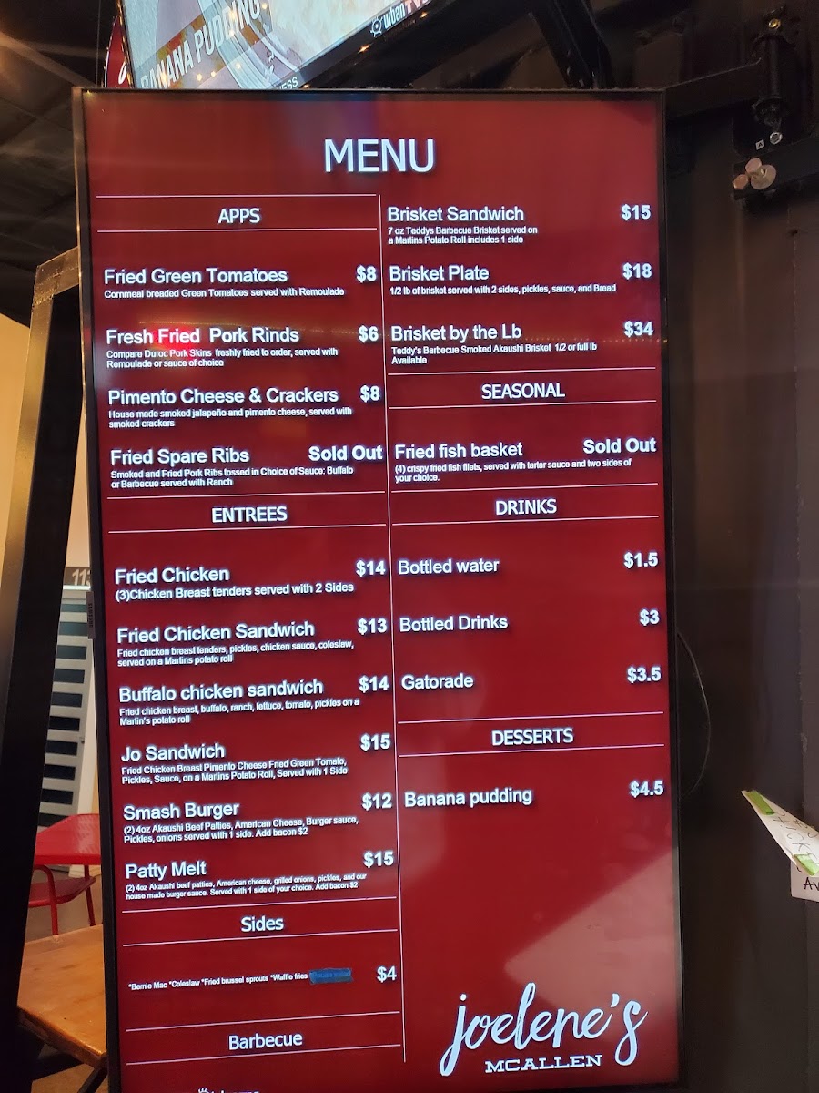 Joelene’s McAllen Photo Menu 3
