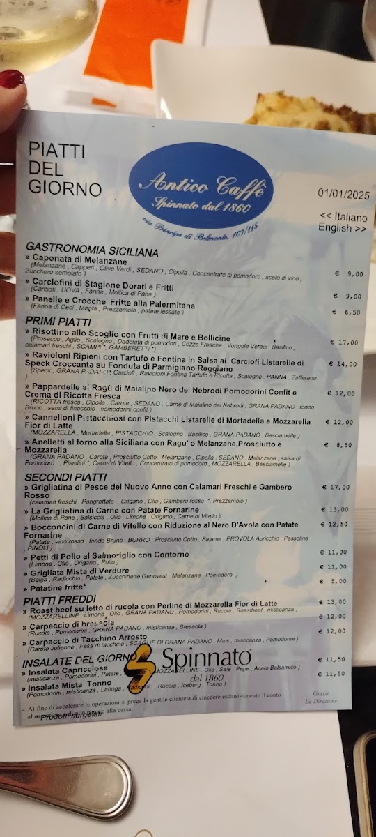 Antico Caffè Spinnato Photo Menu 4