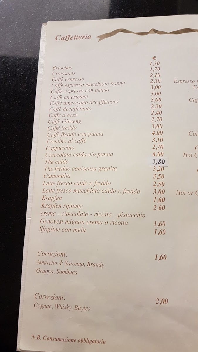 Antico Caffè Spinnato Photo Menu 9