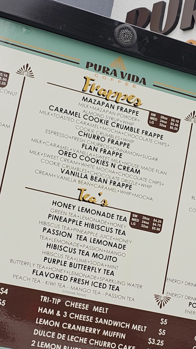Pura Vida Coffee Photo Menu 4