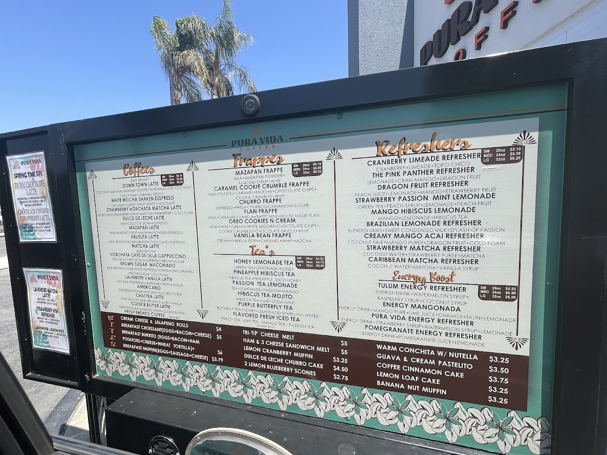 Pura Vida Coffee Photo Menu 5