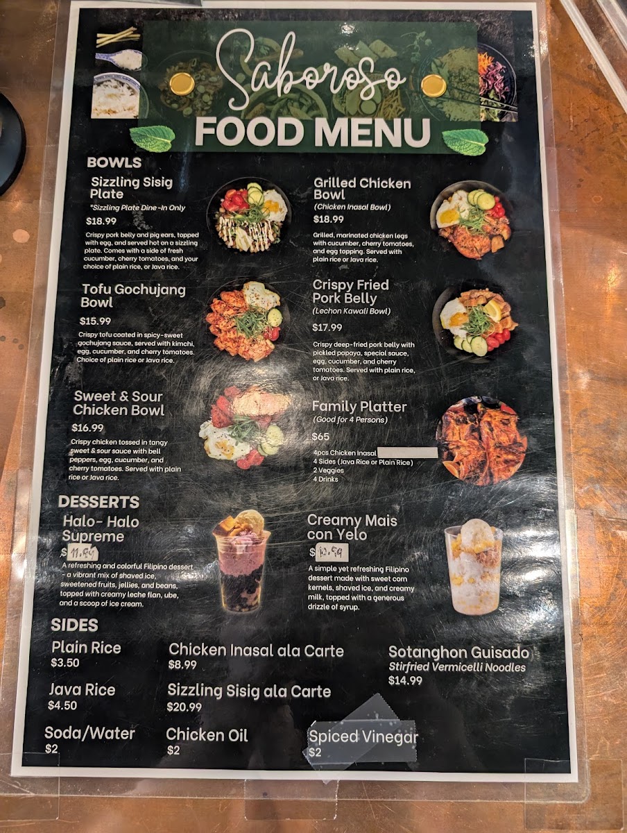 Saboroso Bistro Photo Menu 1