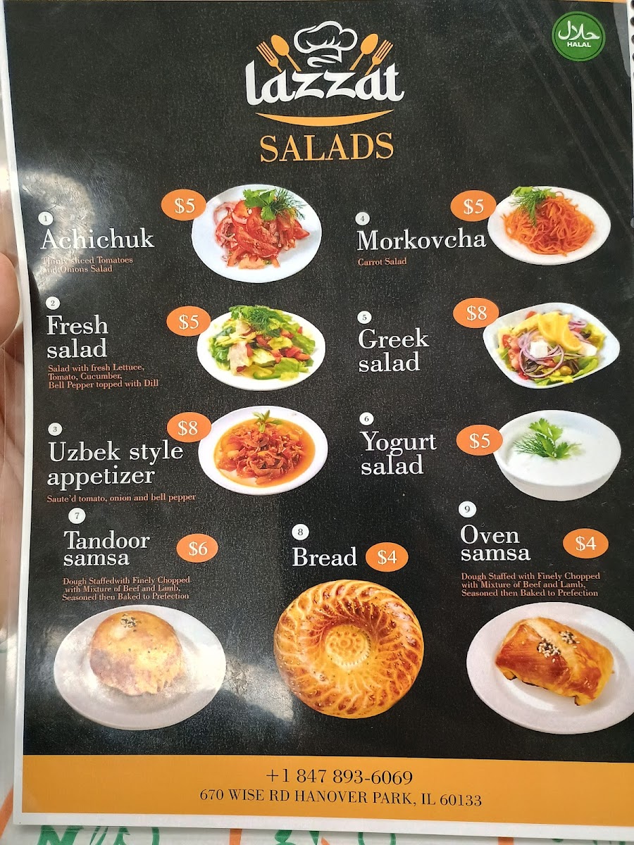 Lazzat Photo Menu 2
