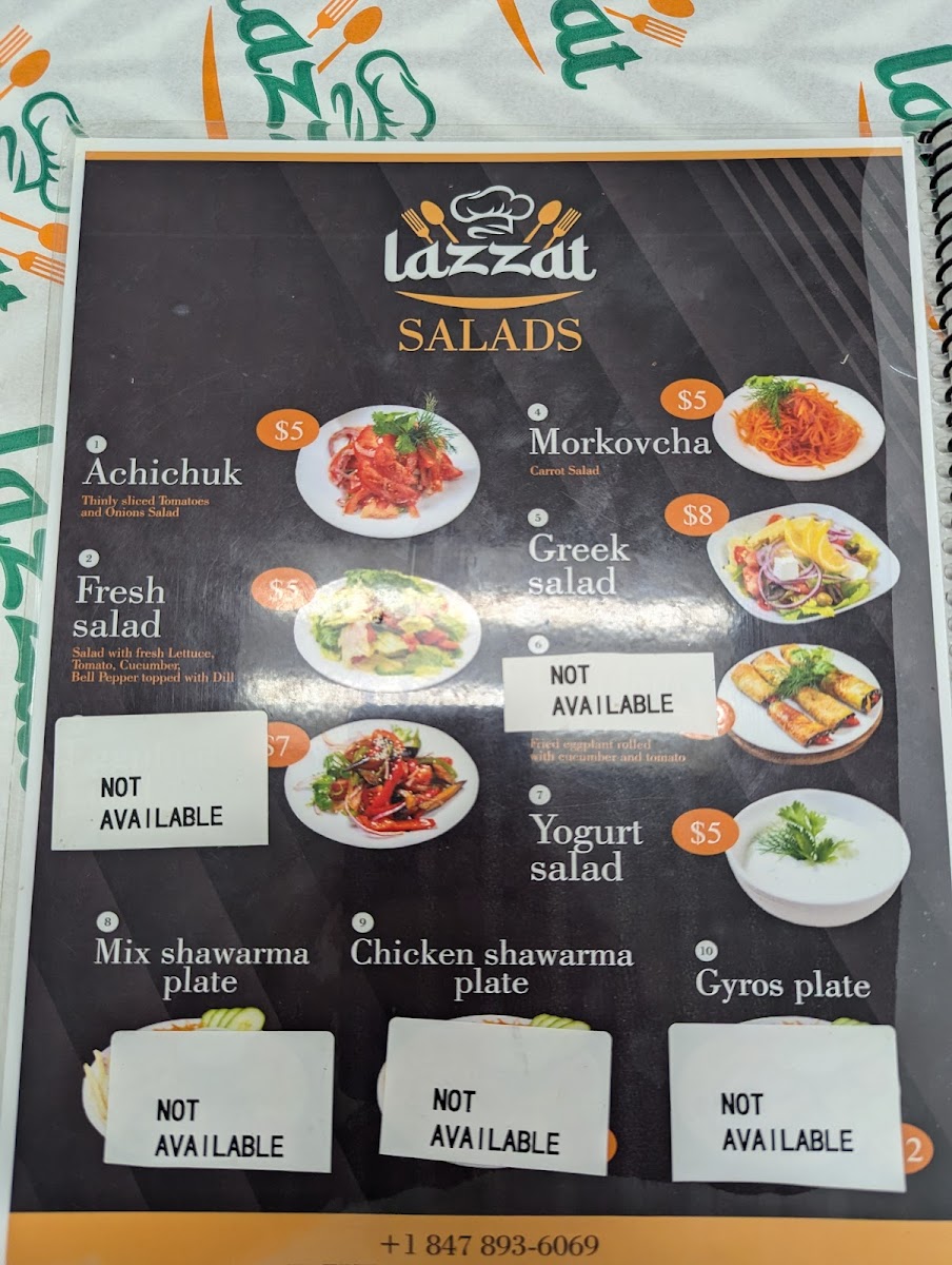 Lazzat Photo Menu 8