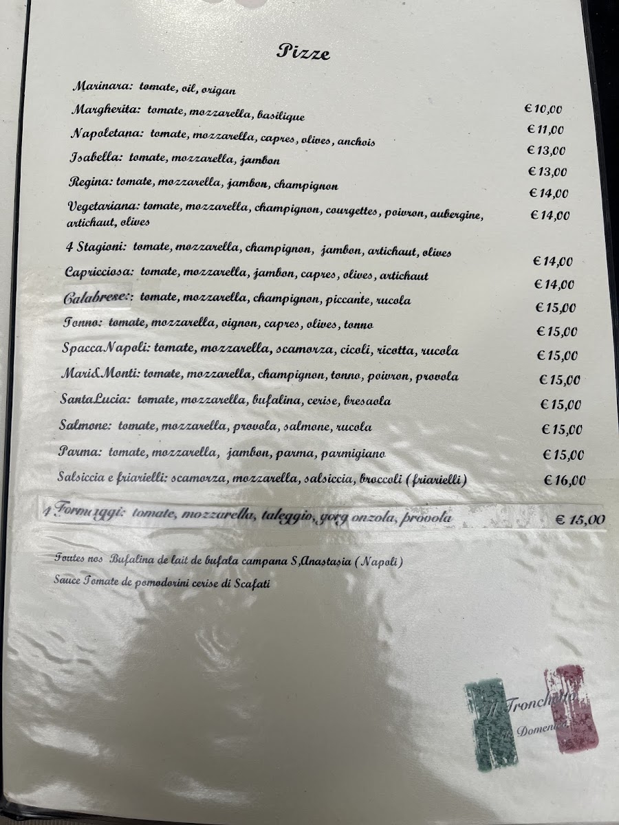 Il tronchetto da Domenico Photo Menu 3