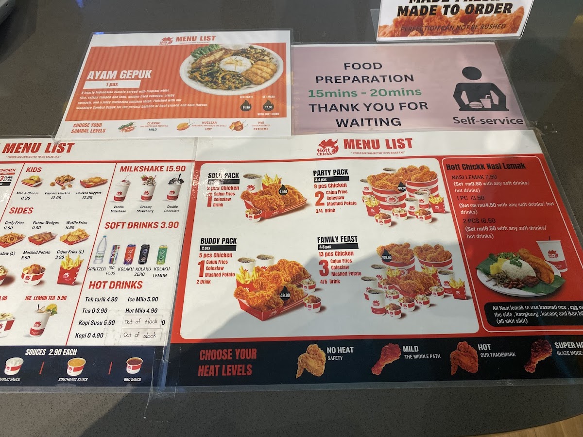 Hott Chickk Restaurant Photo Menu 5