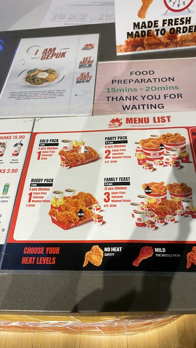Hott Chickk Restaurant Photo Menu 6