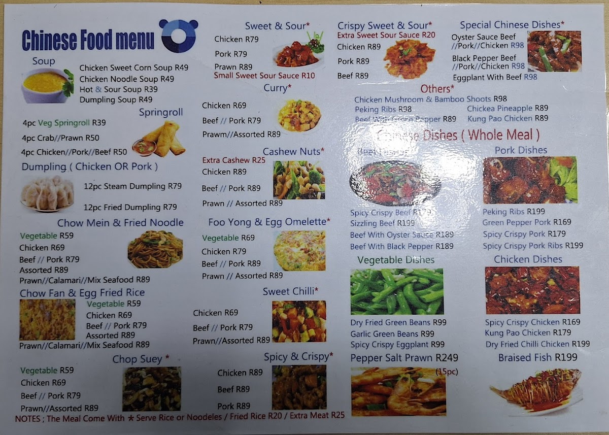 Panda Sushi & Chinese Food Photo Menu 2