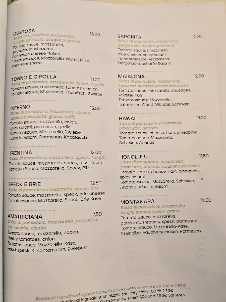 Le Bricole Ristorante Photo Menu 3