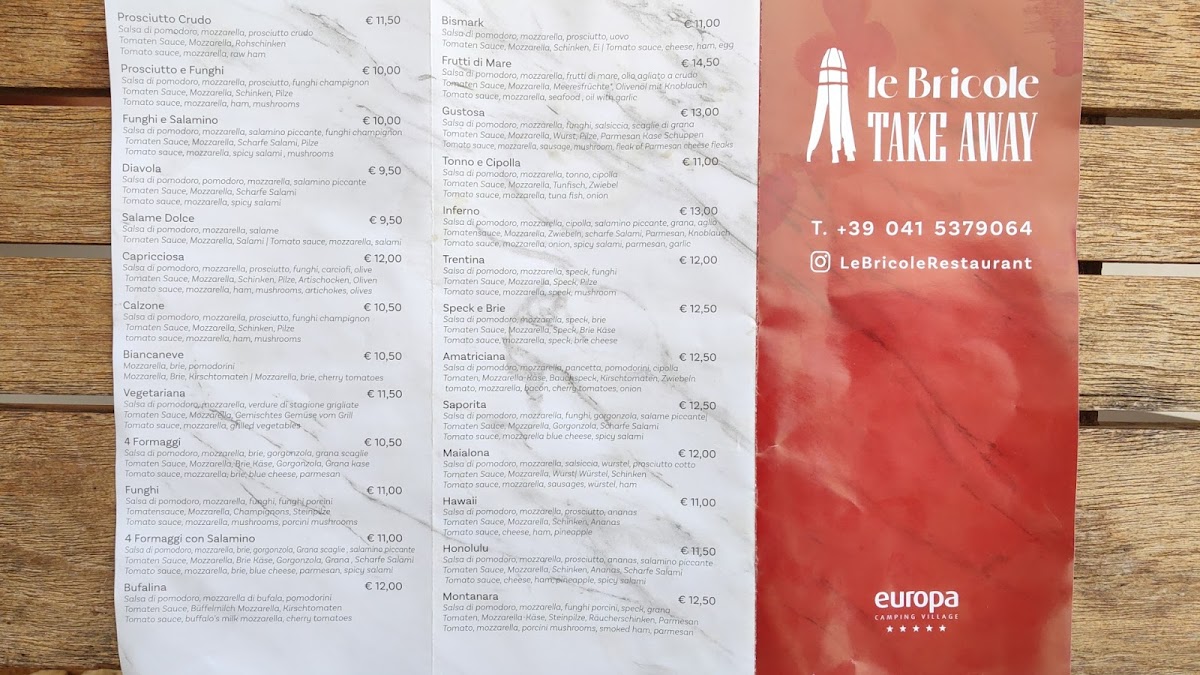 Le Bricole Ristorante Photo Menu 7