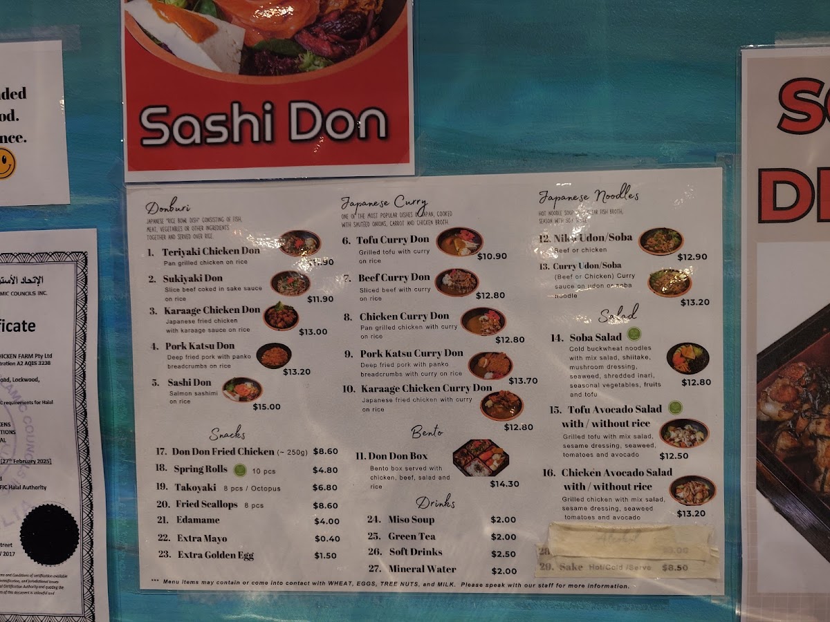 Don Don A’Beckett Street Photo Menu 3