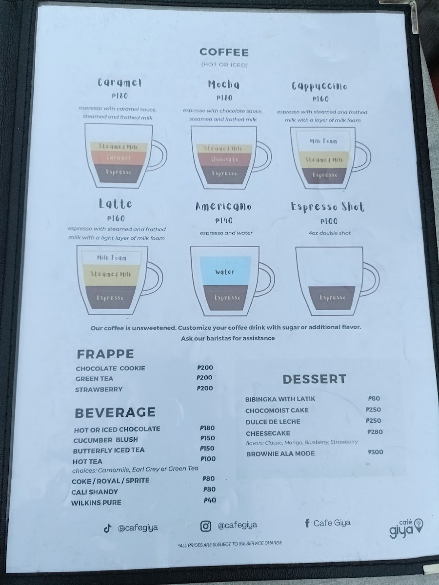 Cafe Giya Photo Menu 3