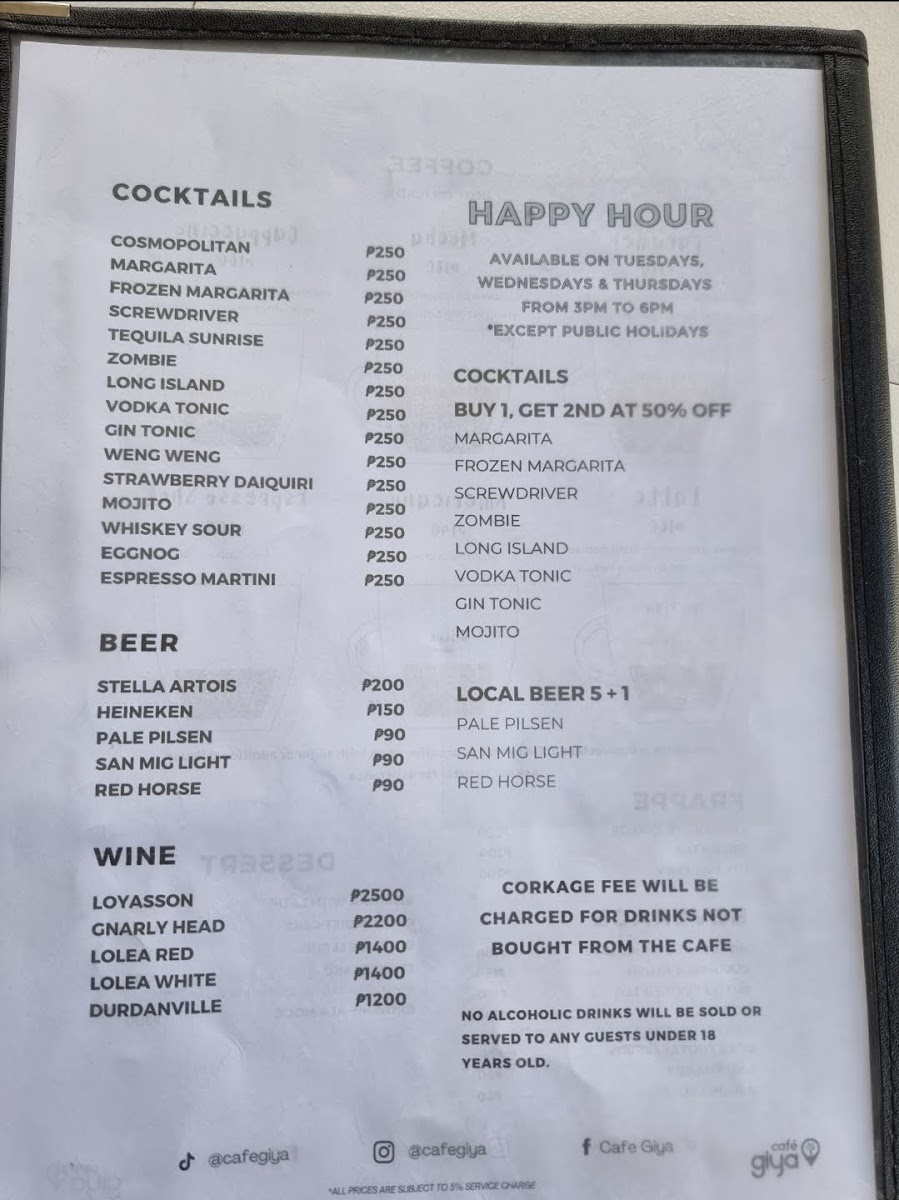 Cafe Giya Photo Menu 9