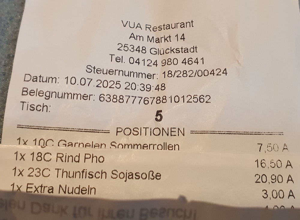 VUA Restaurant Photo Menu 3