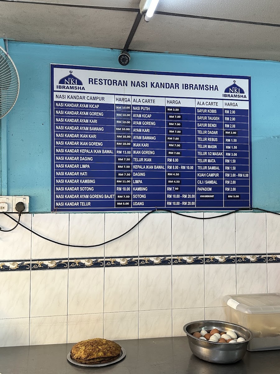 Restoran Nasi Kandar Ibramsha Sdn. Bhd. Photo Menu 2
