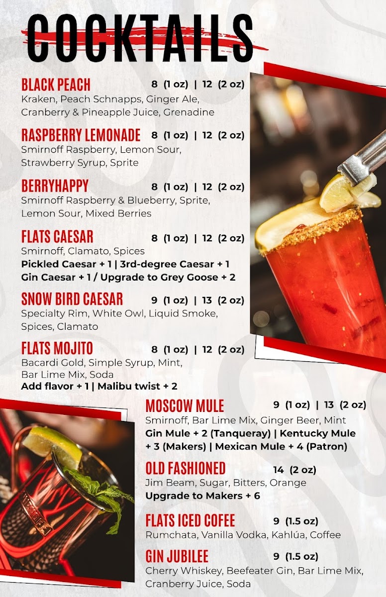 The Flats Eatery + Drink Photo Menu 1