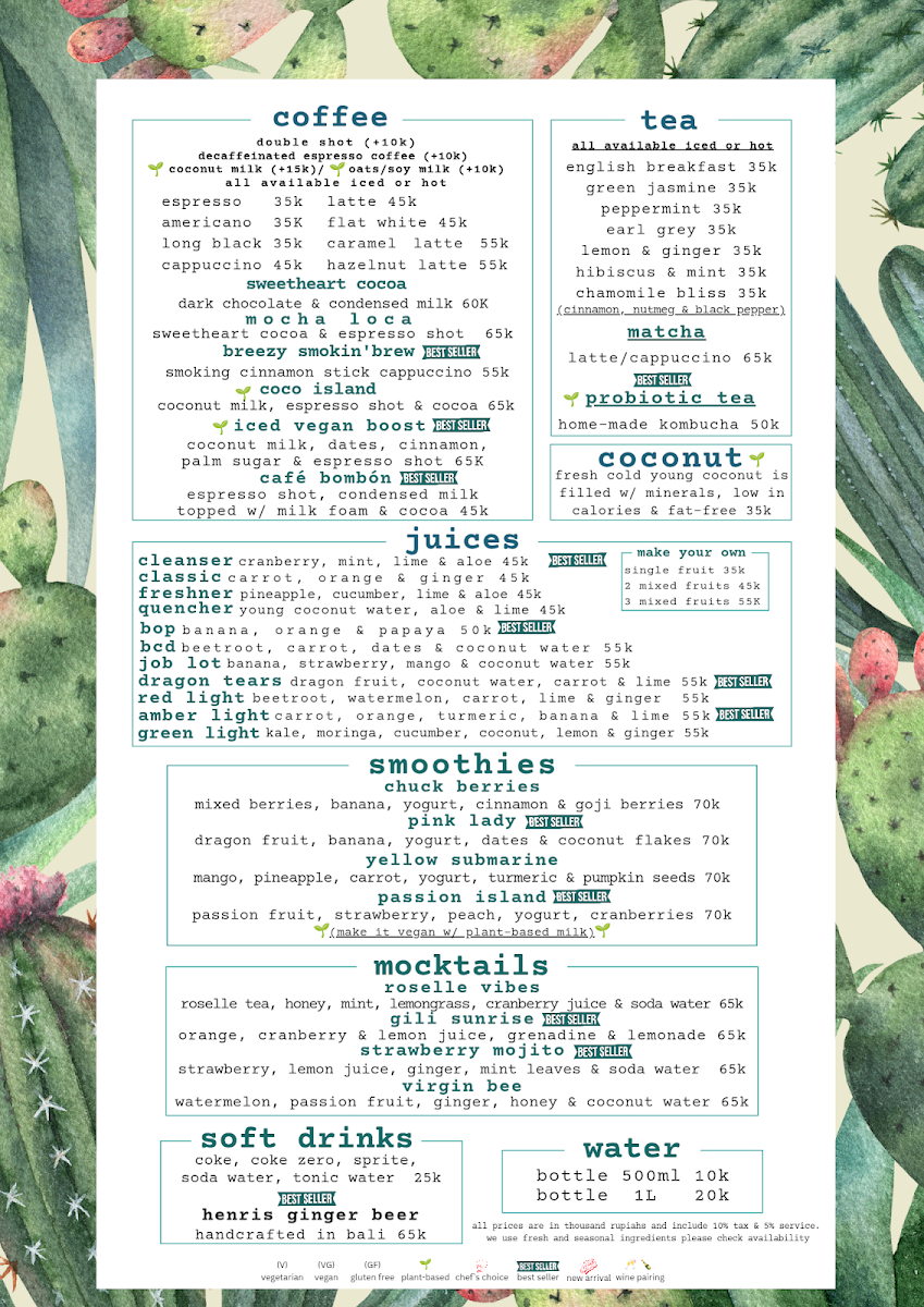 Taste Café & Restaurant Photo Menu 1