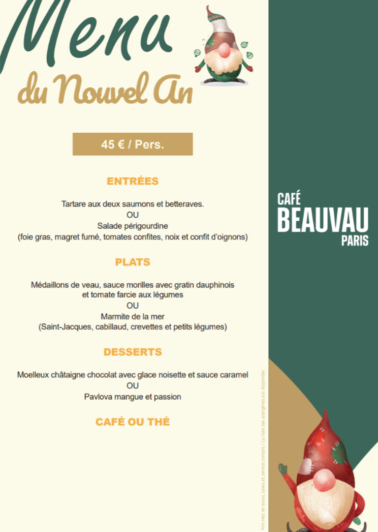 Café Beauvau Photo Menu 2