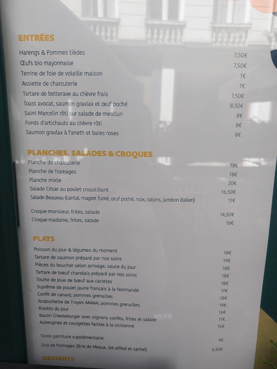 Café Beauvau Photo Menu 3