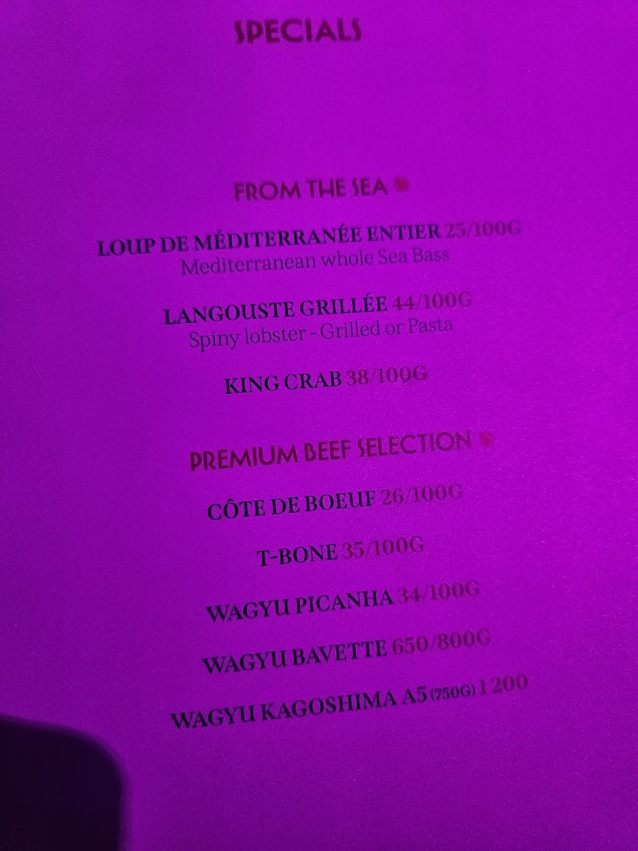 Medusa Cannes Photo Menu 1
