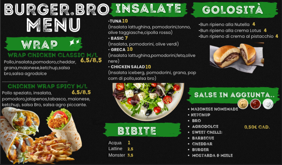 BURGER.BRO Photo Menu 1