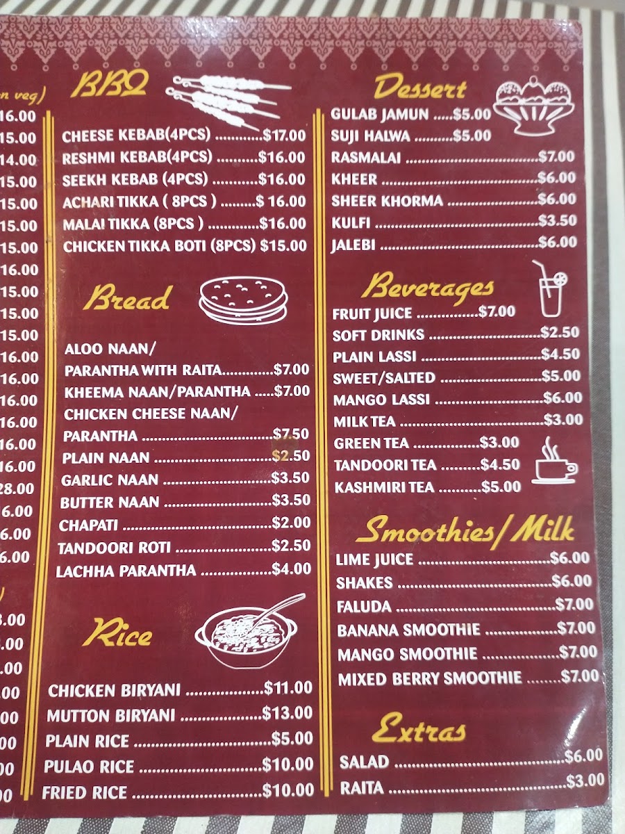 Sultan's Restaurant Photo Menu 4