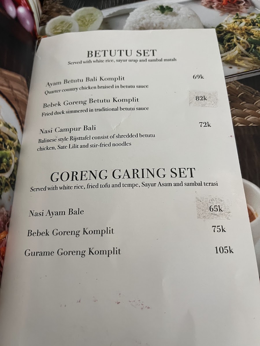 Bale Lombok Photo Menu 3