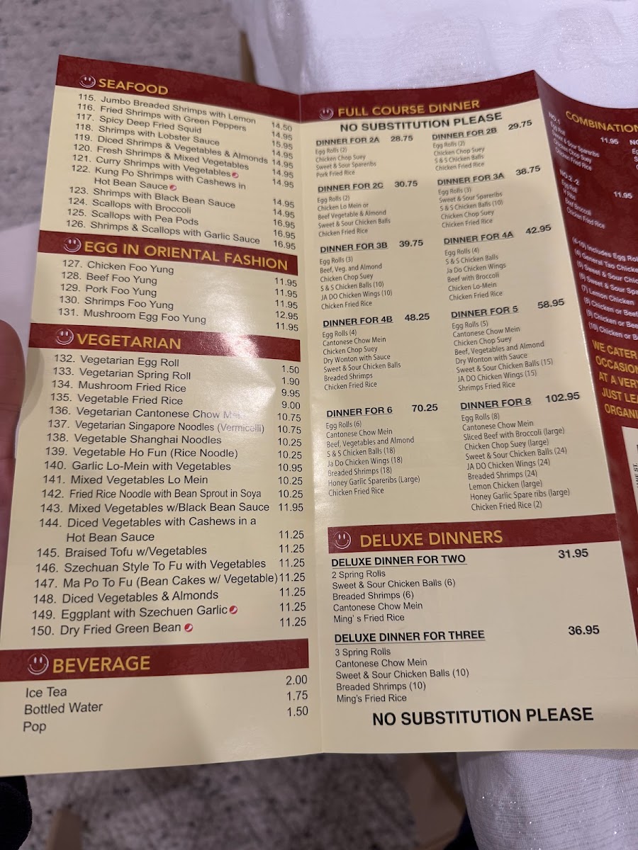 Ming's Garden Restaurant (Richmond Hill) Photo Menu 2
