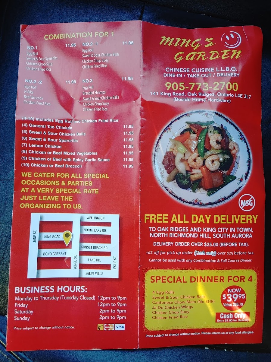 Ming's Garden Restaurant (Richmond Hill) Photo Menu 5