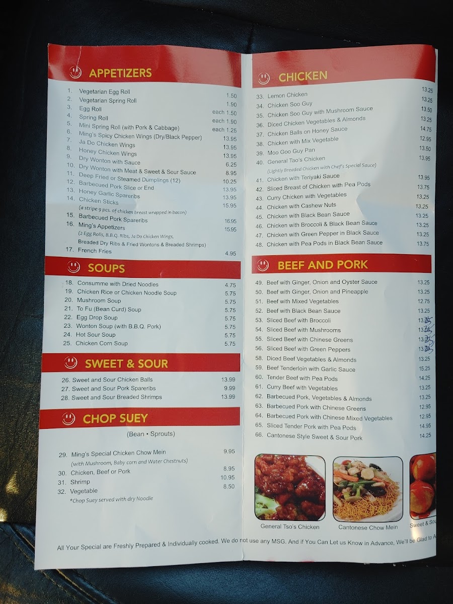 Ming's Garden Restaurant (Richmond Hill) Photo Menu 7