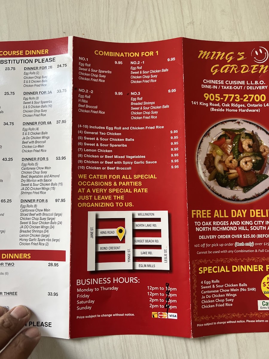 Ming's Garden Restaurant (Richmond Hill) Photo Menu 9