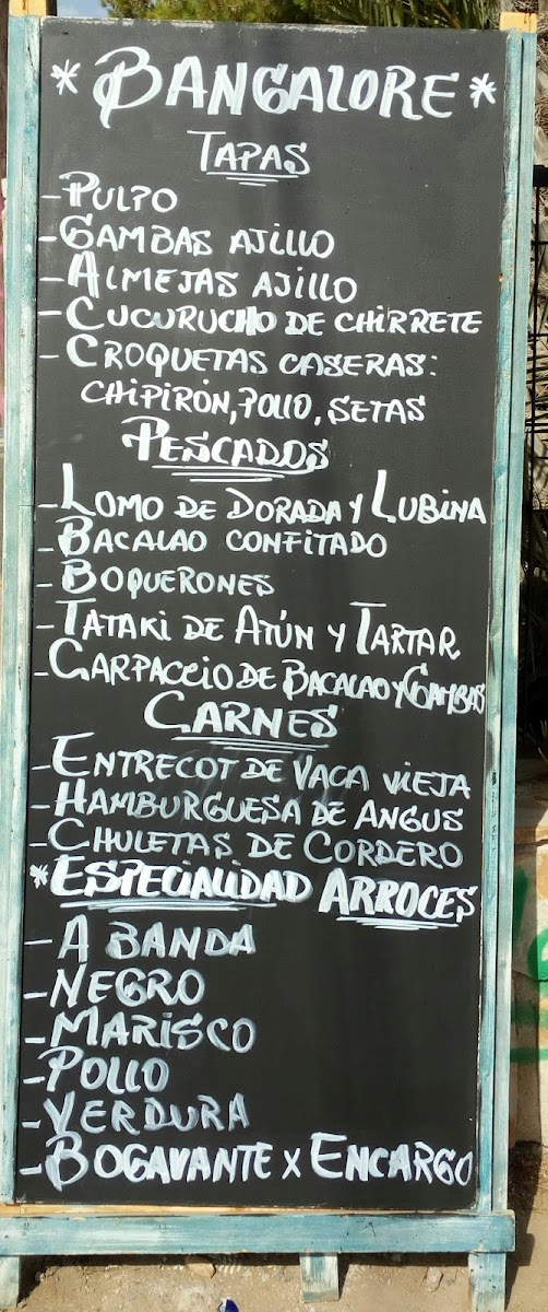 BANGALORE PLAYA Photo Menu 5
