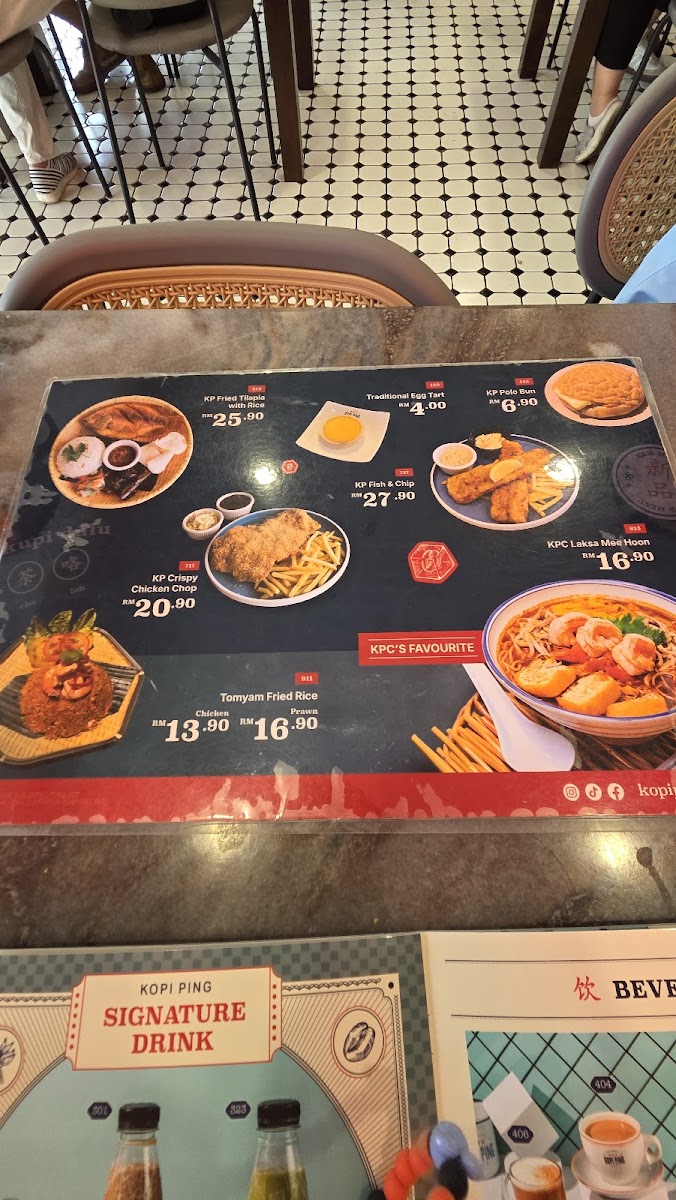Kopi Ping Cafe @ Damai Photo Menu 3