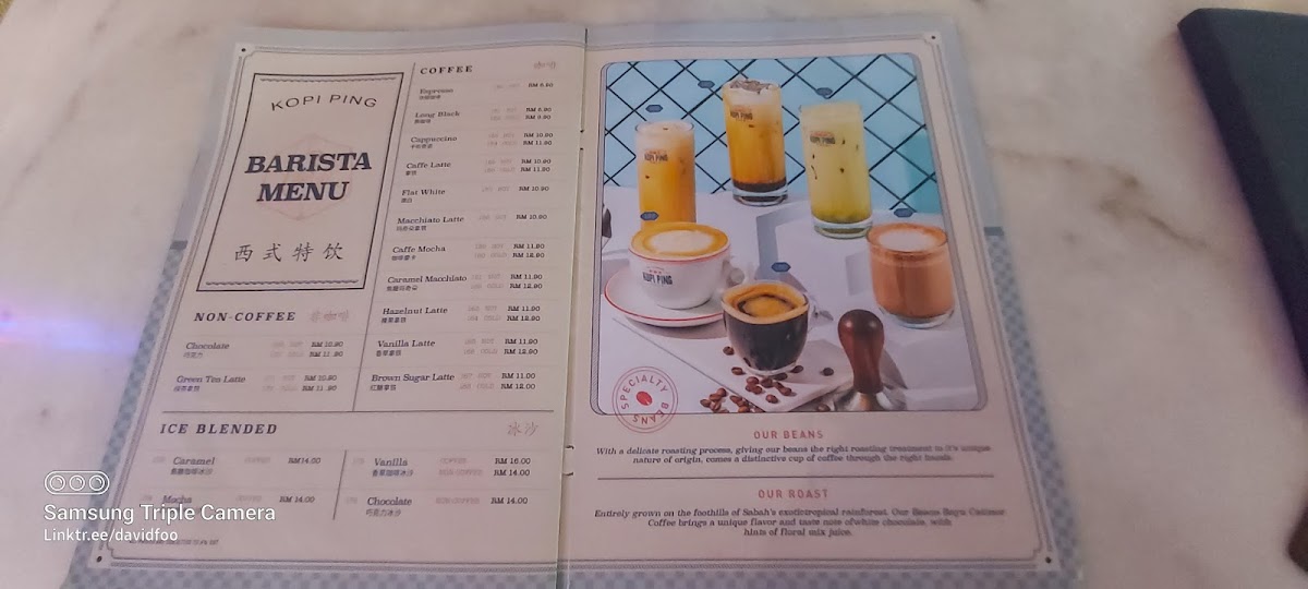 Kopi Ping Cafe @ Damai Photo Menu 8