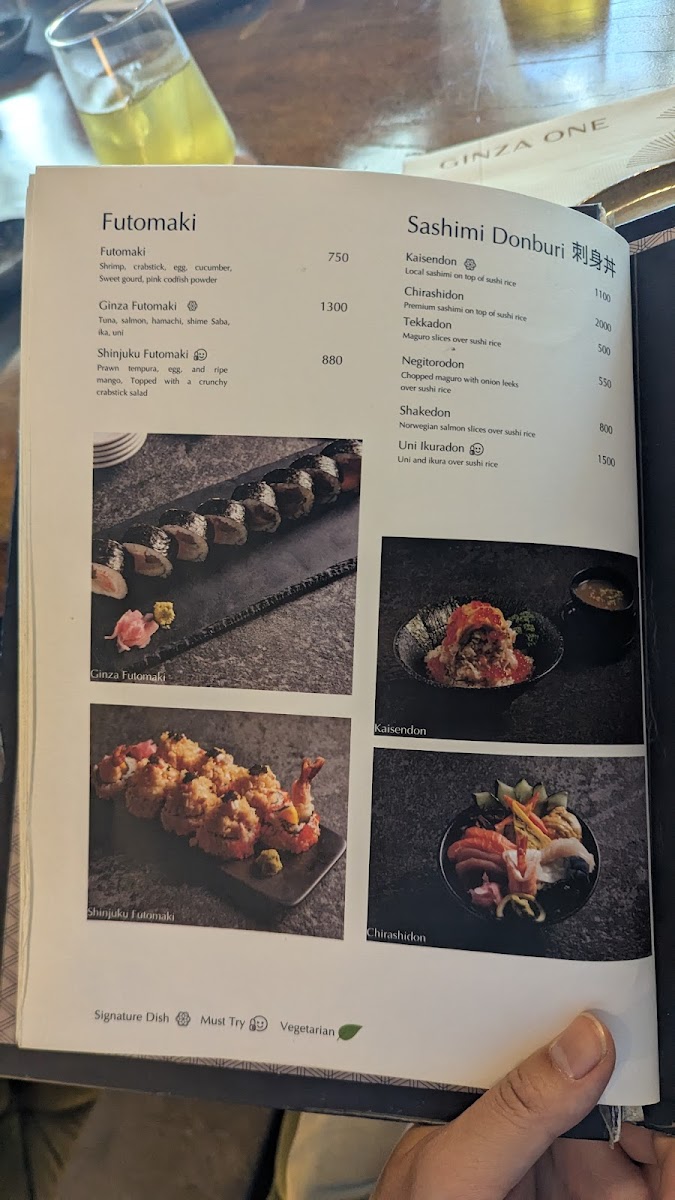 Ginza One Photo Menu 8