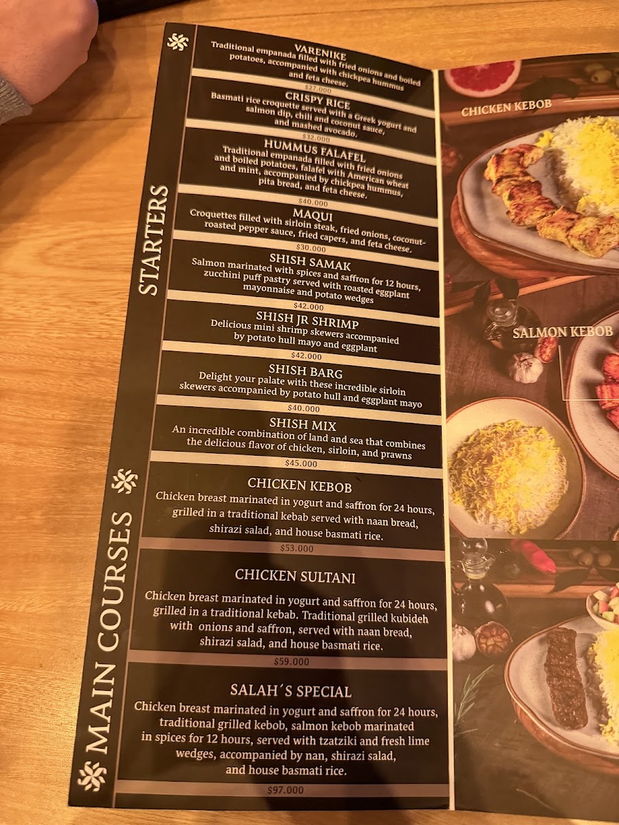 Za'farān persian restaurant Photo Menu 1