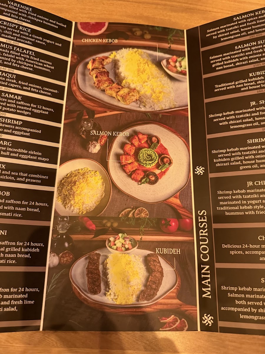 Za'farān persian restaurant Photo Menu 5