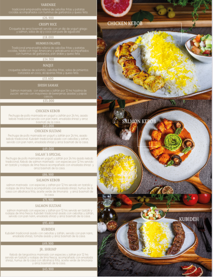 Za'farān persian restaurant Photo Menu 6