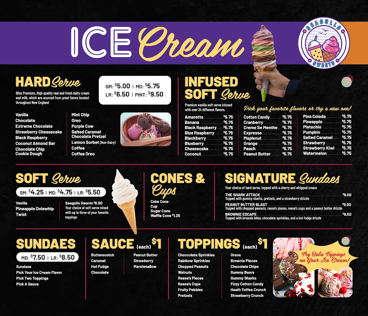 Sea Street Sweets and Mochinut Photo Menu 2
