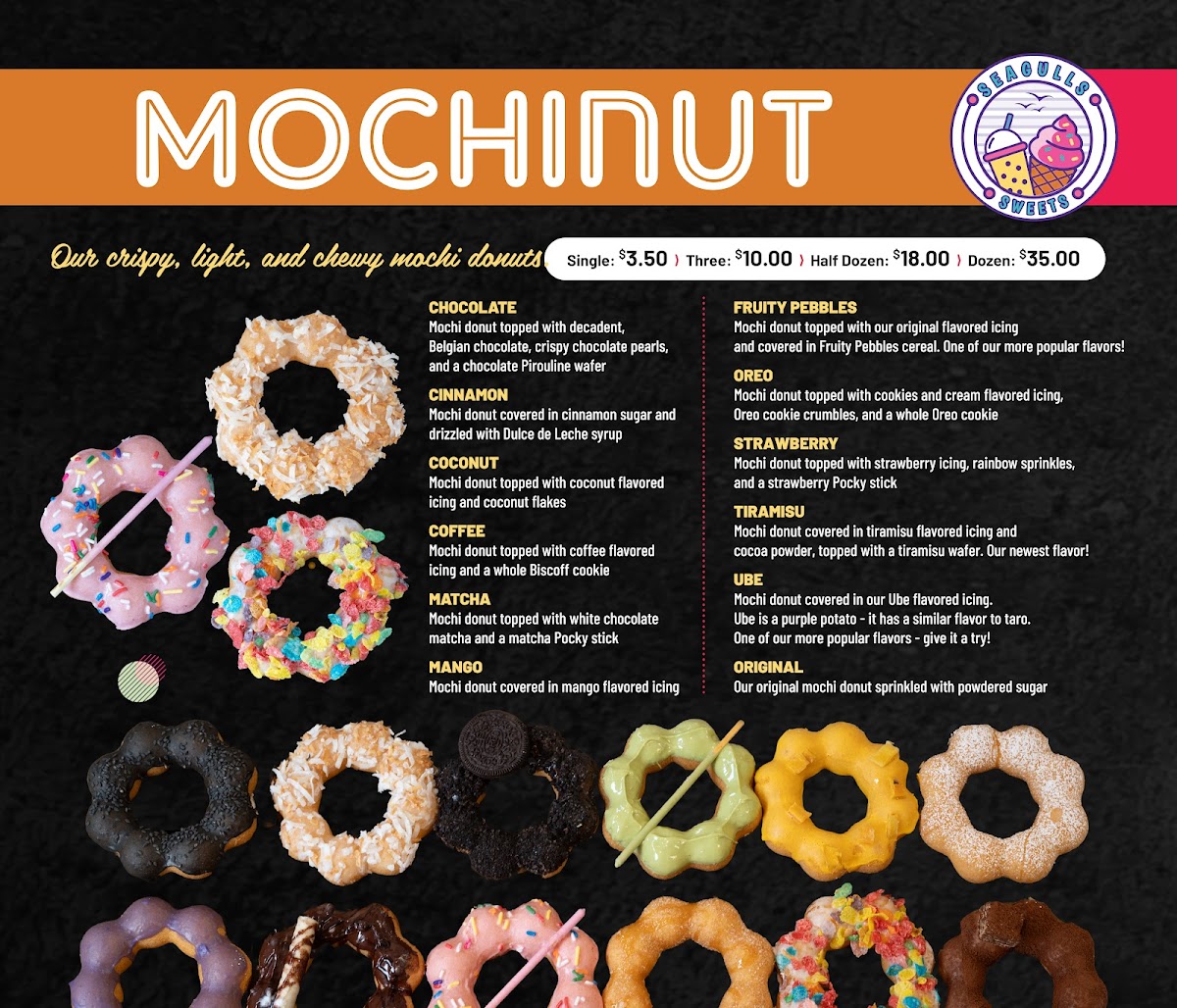 Sea Street Sweets and Mochinut Photo Menu 3