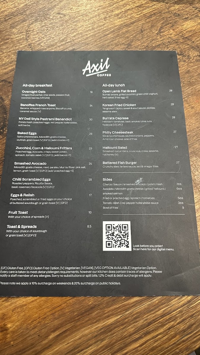 Axil Coffee Roasters Hawthorn Photo Menu 4