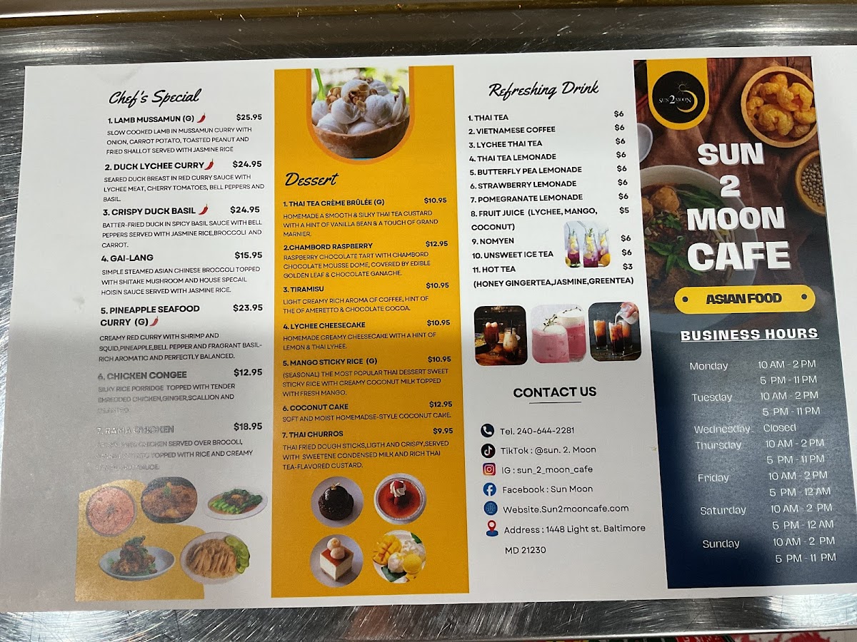 Sun2Moon Cafe Photo Menu 5